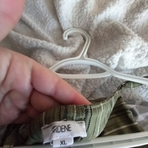 New Green light striped jumpsuit size xl - Picture 4 of 4